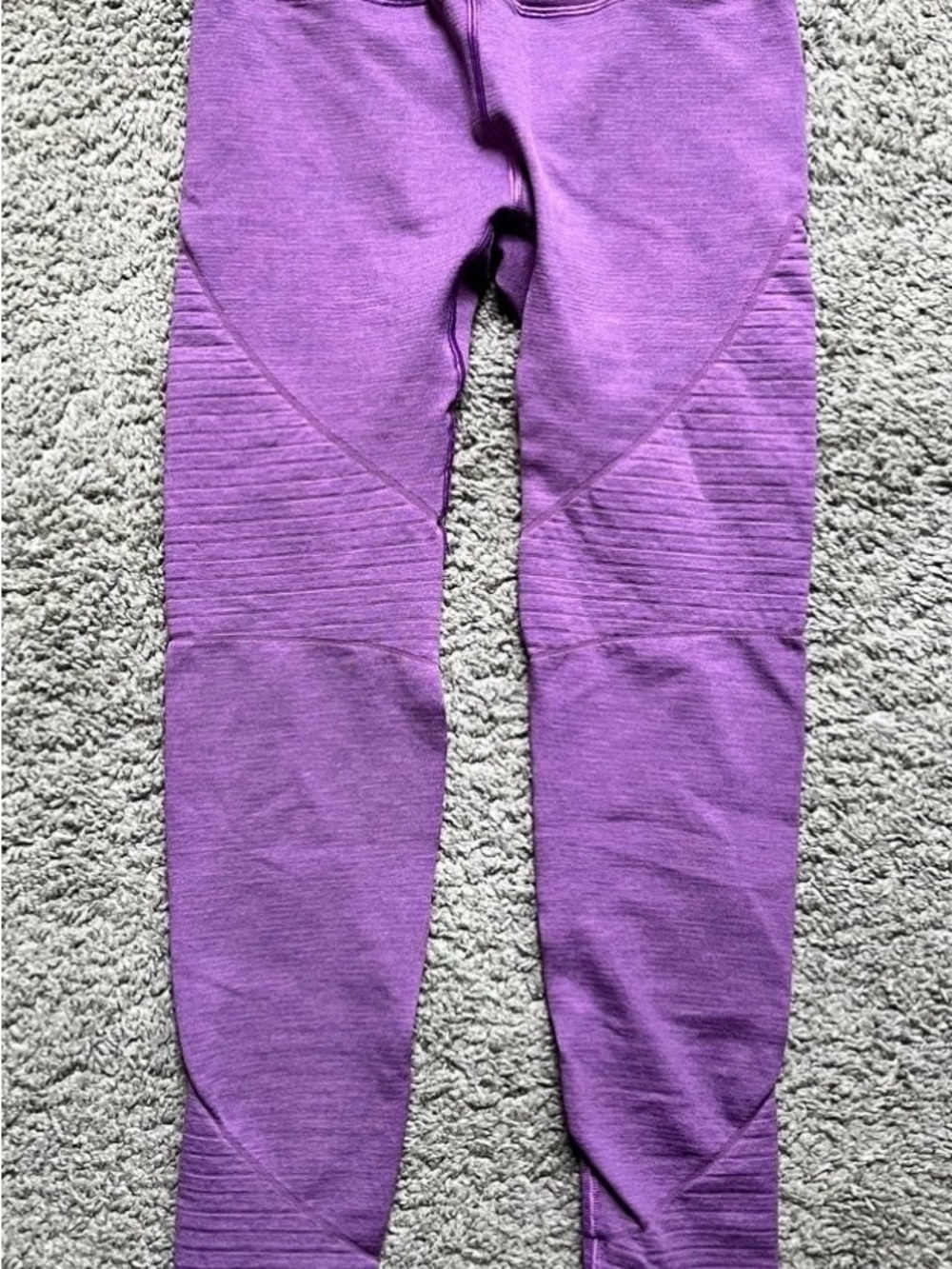 Alphalete Purple Ribbed Leggings